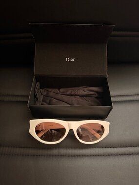 Dior White Sunglasses